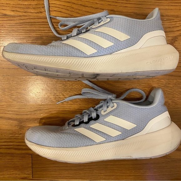 Adidas Women's Run Falcon 3.0 Shoe Size 8.5 Blue And White Cloud Foam Athletic - Picture 12 of 13